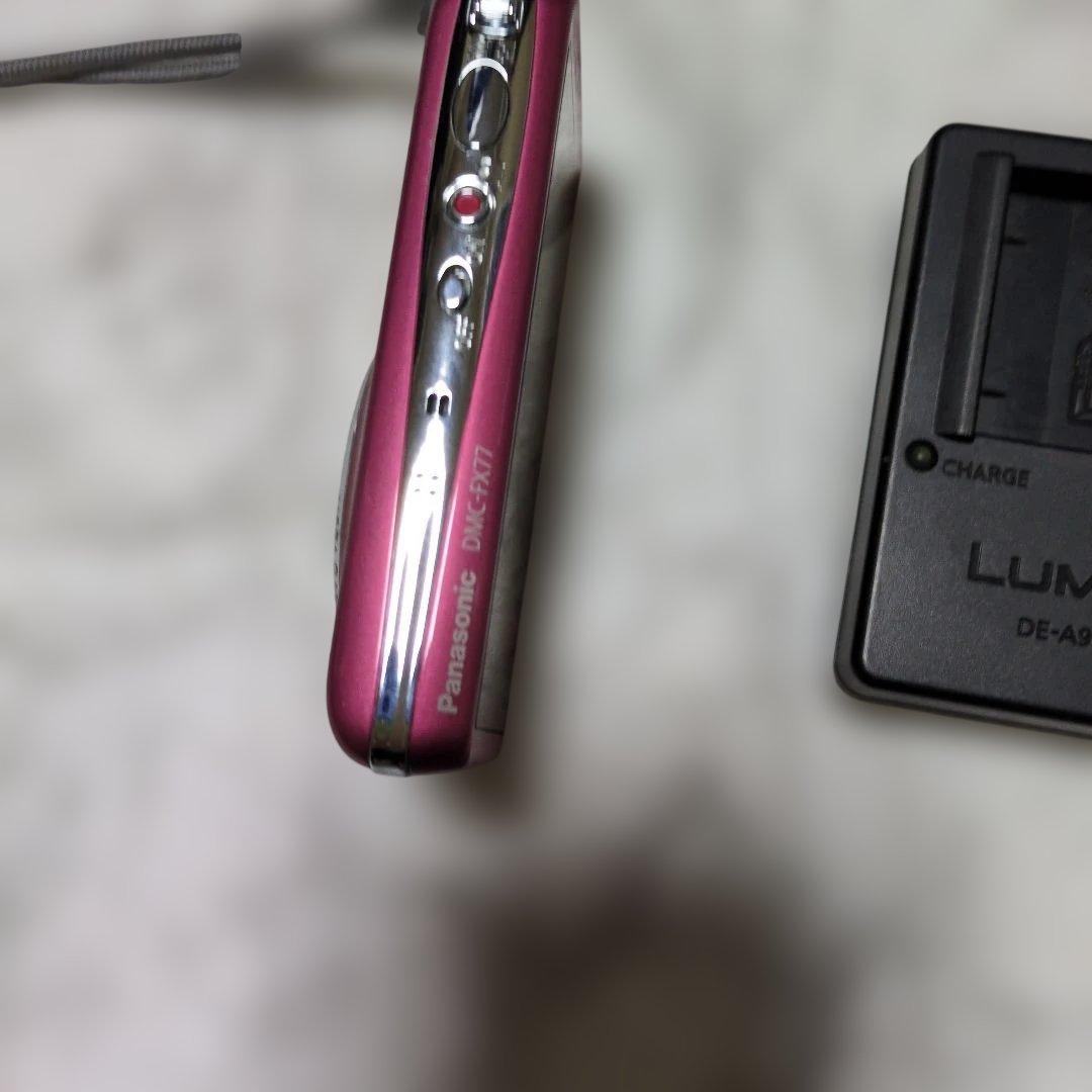 LUMIX コンパクトデジタルカメラ ピンク DMC-FX77 - メルカリ