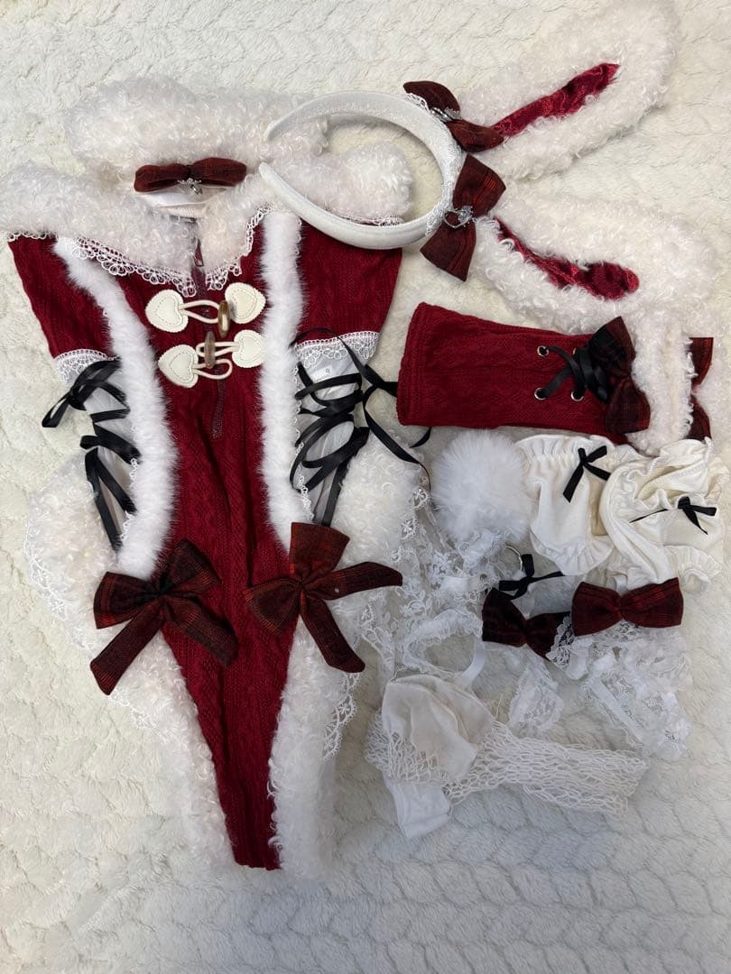 Malymoon マリームーン メルトニットバニー 赤 - メルカリ