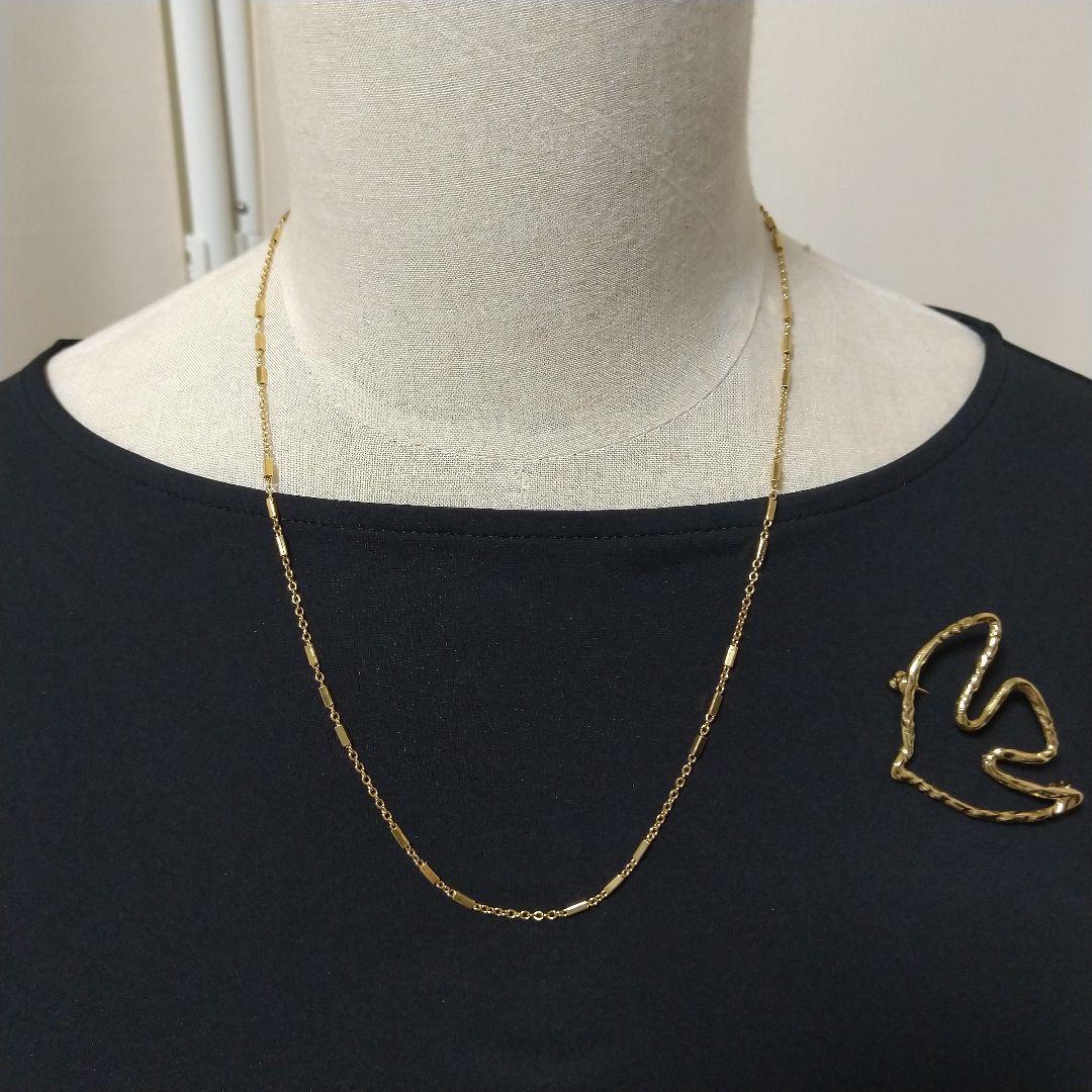 新品セシルエジャンヌ CECILE ET JEANNE ネックレス+鳩ブローチ金