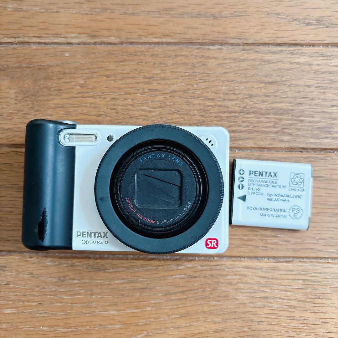 【可愛いすぎるコンデジ】PENTAX optio RZ10 ホワイト 可愛いすぎるコンデジ】PENTAX optio RZ10 ホワイト - メルカリ