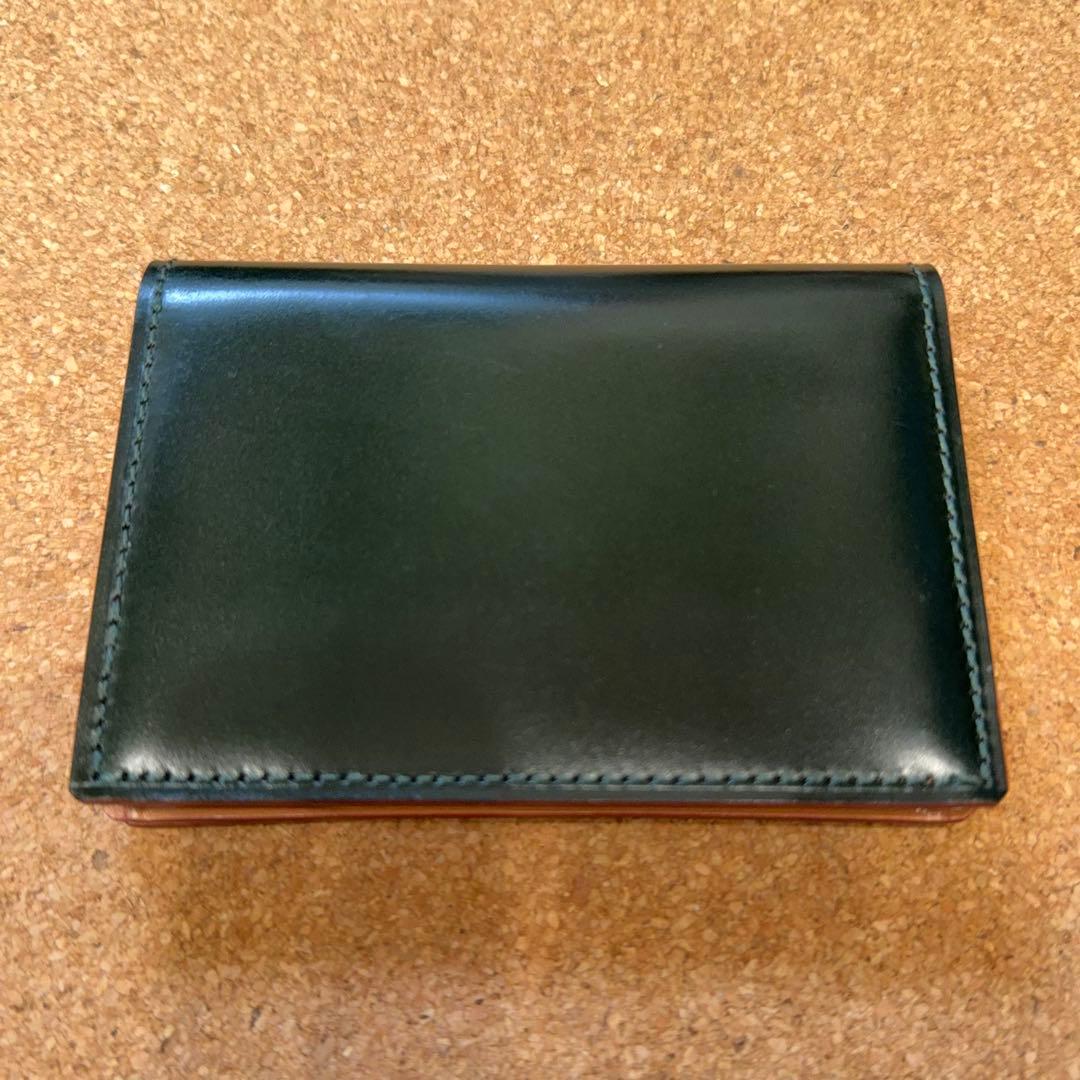 GANZO ガンゾ CORDOVAN コードバン 名刺入れ ダークグリーン - メルカリ