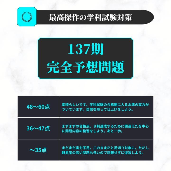 最新作】137期完全予想問題60問1セット ボートレーサー試験過去問 競艇