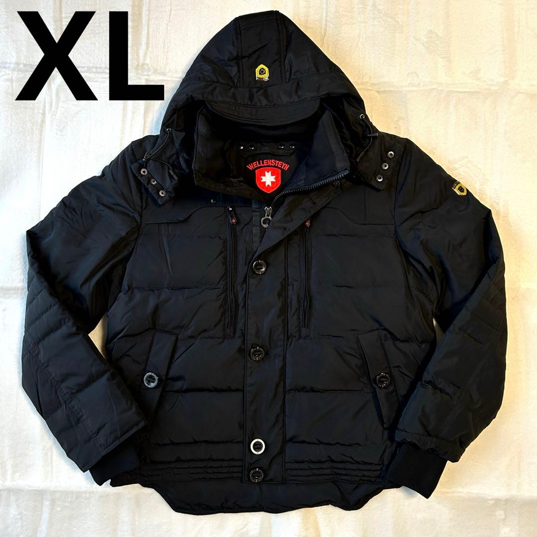 Wellensteyn ウェレンステイン ダウンジャケット XL ロゴ ブラック