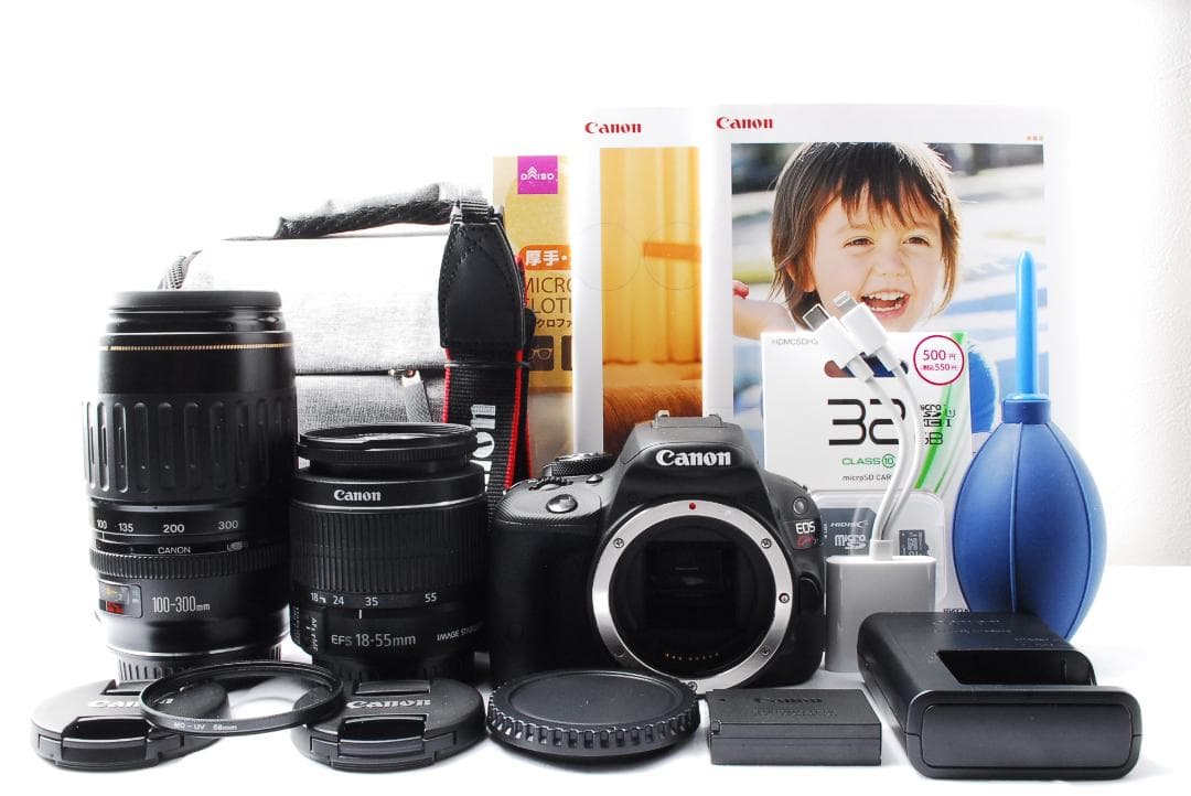 即購入1000円OFF❤️キャノン kiss X7 ダブルレンズセット バッグ付