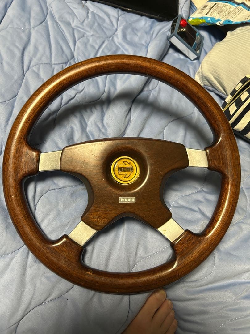 MOMO ウッドステアリング 3スポーク MOMO（モモ）正規品】ステアリングOLYMPIC III LEATHER/WOOD BRIAR