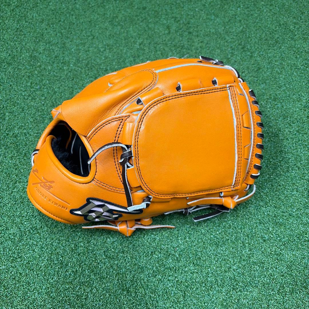 HI-GOLD 軟式用グローブ オレンジ クリーニング済み 】 ハイゴールド 軟式グローブ / 内野手用 型付け