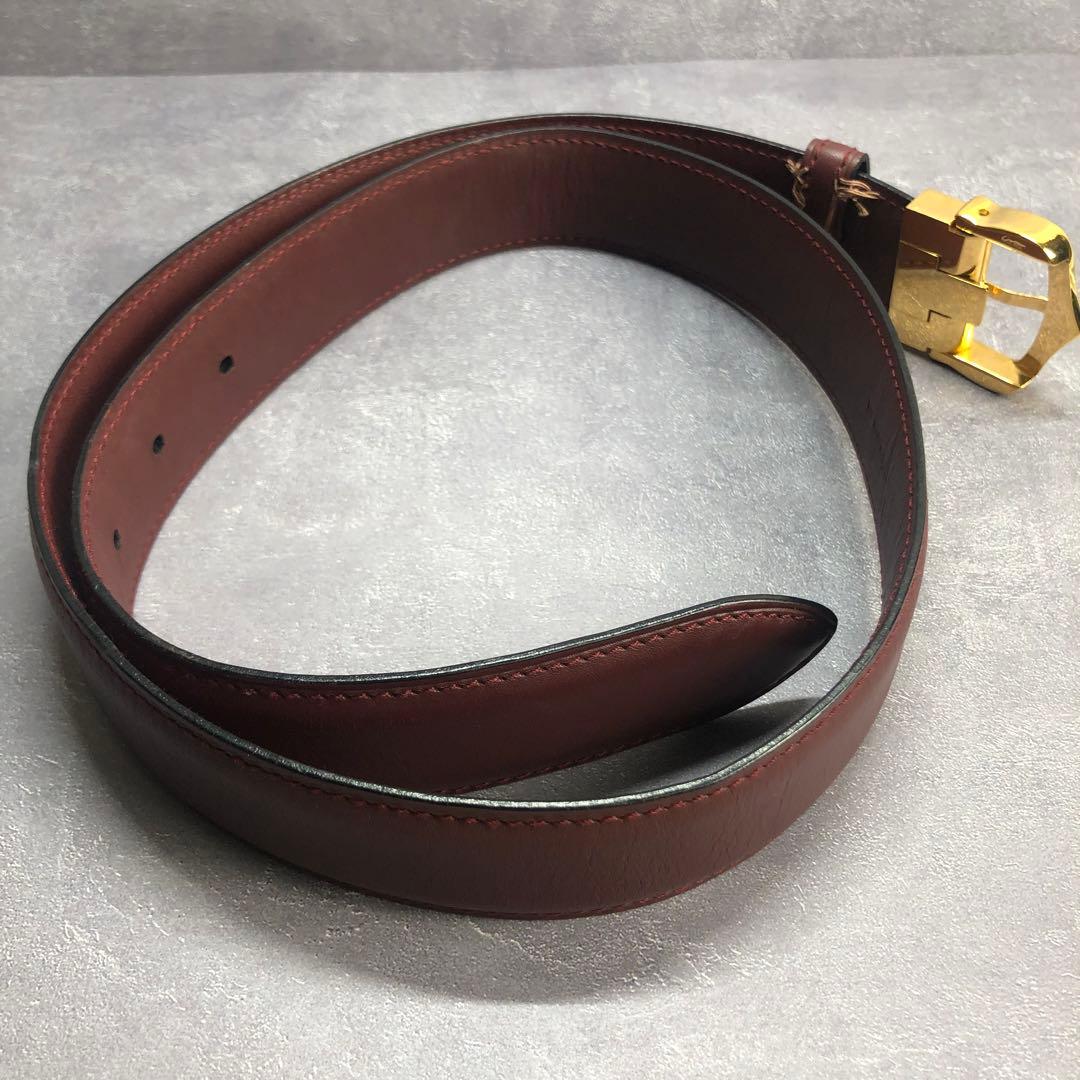 ✨️美品✨️ カルティエ ベルト マストライン Cアロンジェ ボルドー
