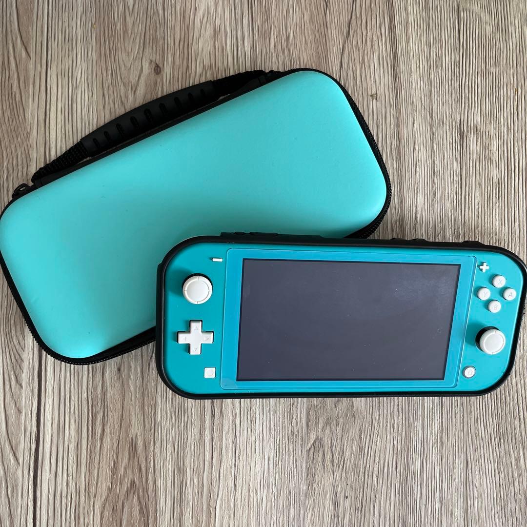 Nintendo Switch Lite ターコイズ 本体とハードケース Switch Lite 本体 ターコイズ ハードケース クリアケース 充電器