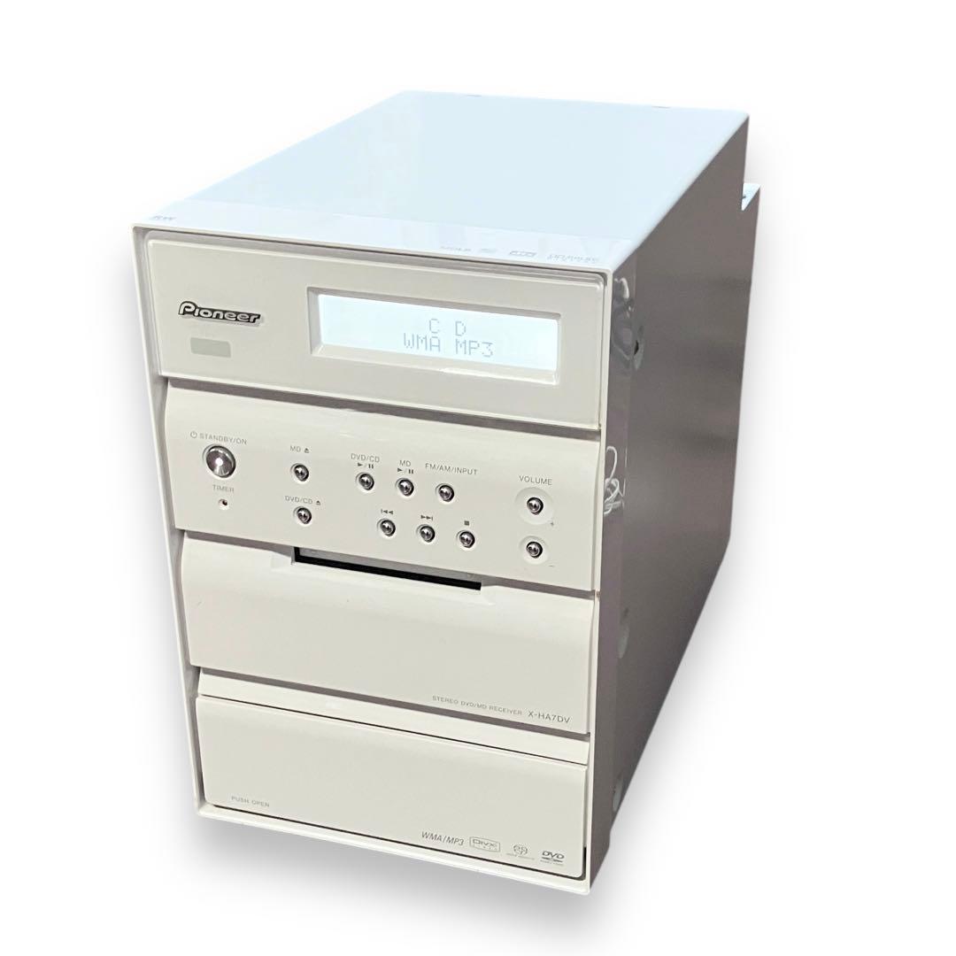 Pioneer パイオニア DVD CD MD コンポ XV-HA7DV-W - メルカリ