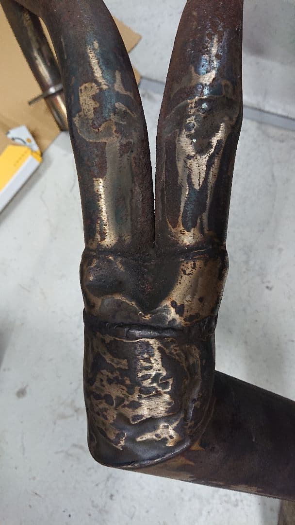 CB250T CB400T ホーク バブ 左出しマフラー - メルカリ