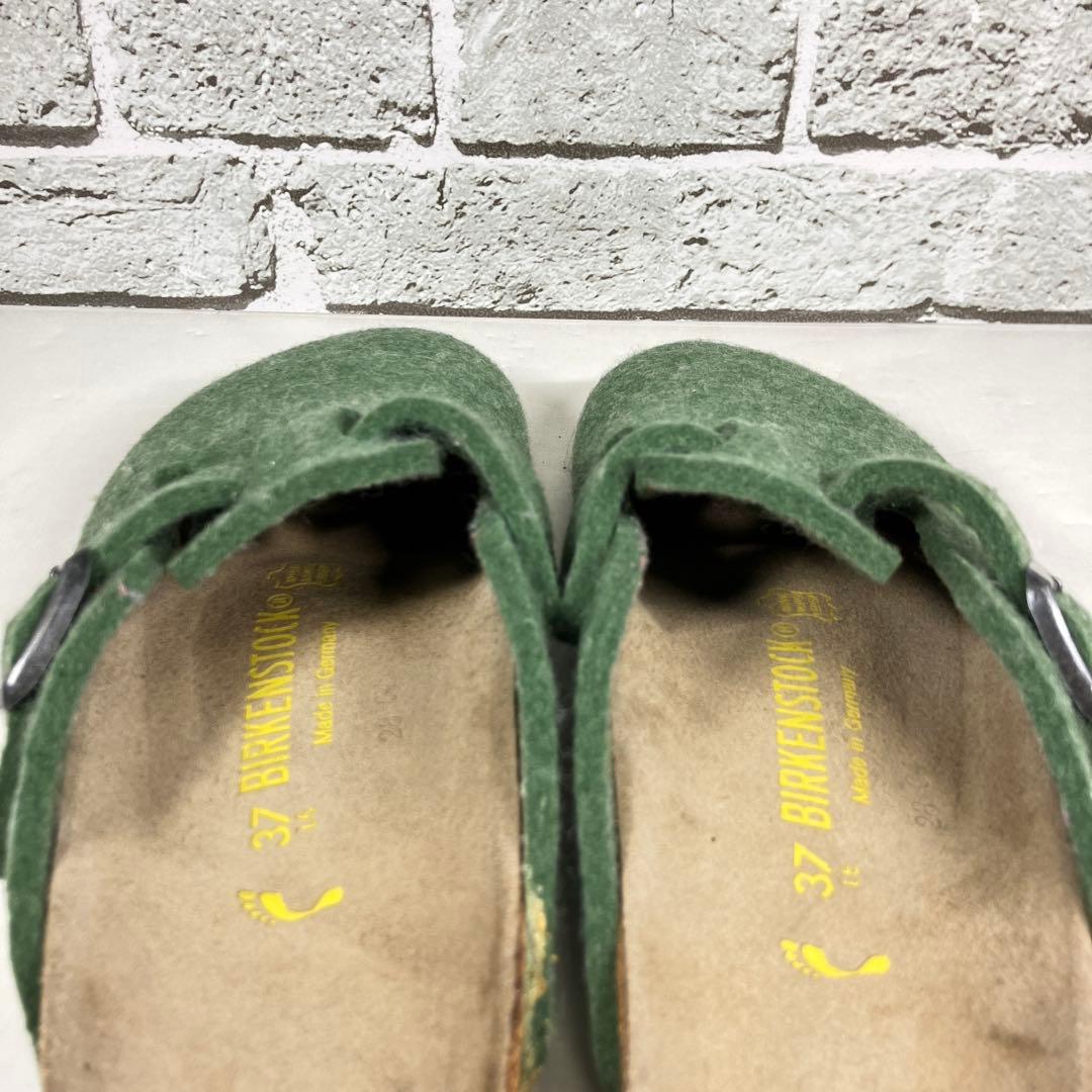 希少カラー】ビルケンシュトック ボストン フェルト サンダル グリーン