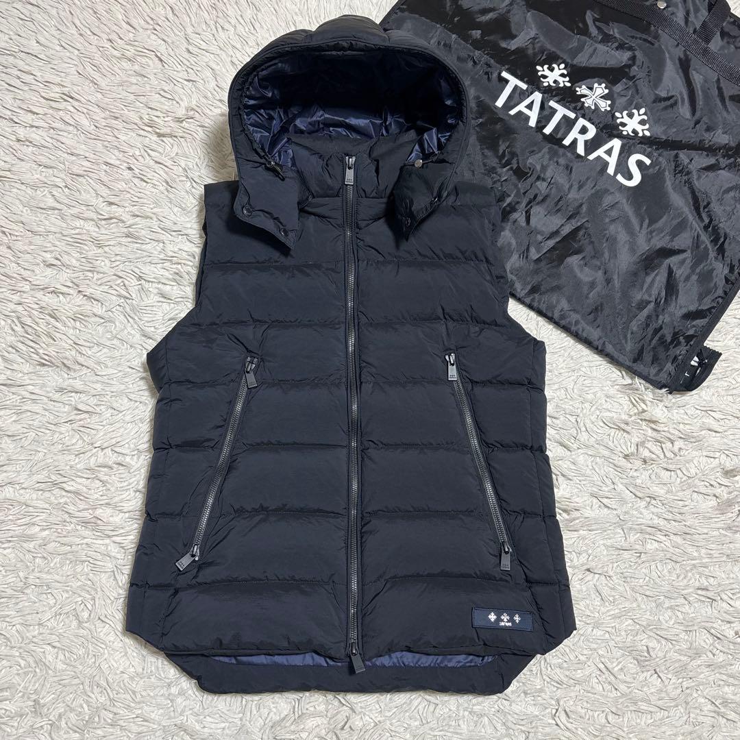 TATRAS クローネ ダウンベスト 2WAY 19AW 02 ネイビー系 TATRAS タトラス ダウンベスト フード 2way クローネ 濃紺｜Yahoo
