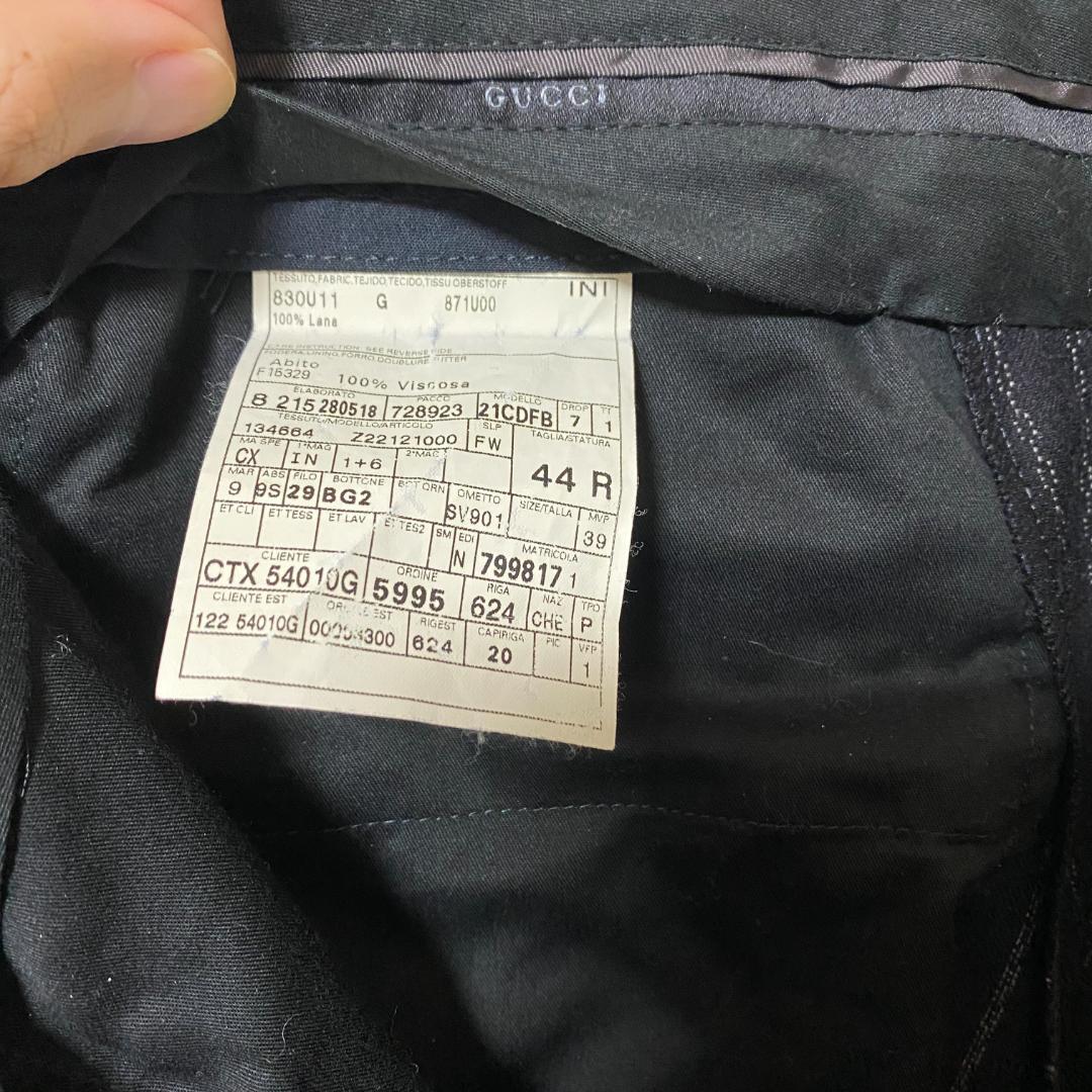 超希少】GUCCI 2004AW トムフォード期 ベロア チェーン柄スーツ - メルカリ