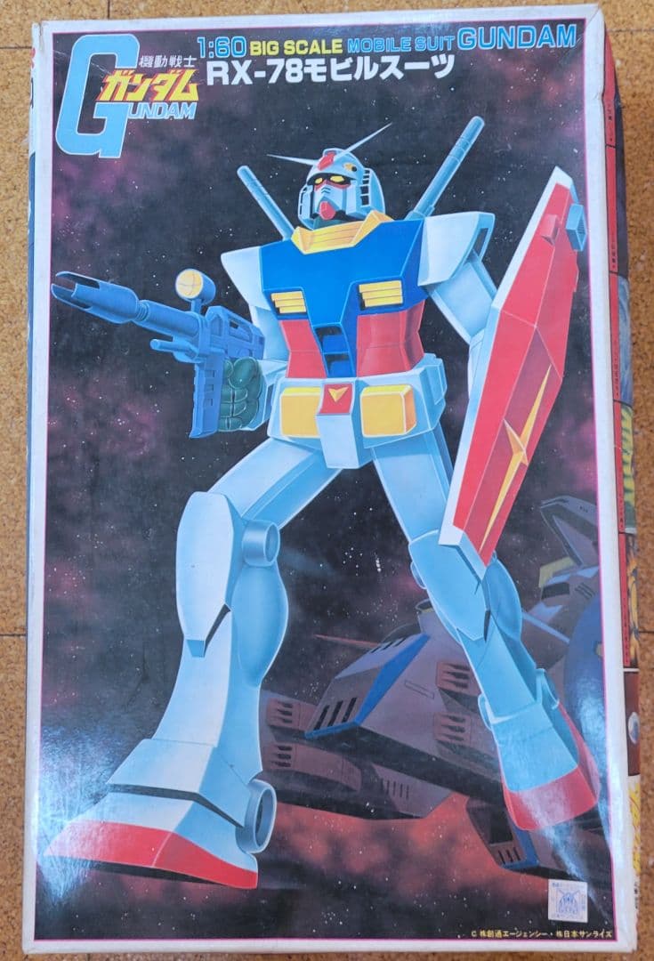 バンダイ 1/60スケール ガンダム 旧キット 旧バンザイロゴ ガンプラ