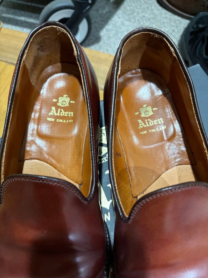 希少Alden オールデン 3606コードバンローファ#8美品シューツリー付