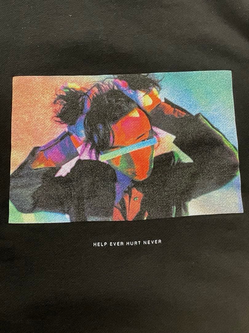 藤井風 パーカー Lサイズ help ever hurt never ブラック