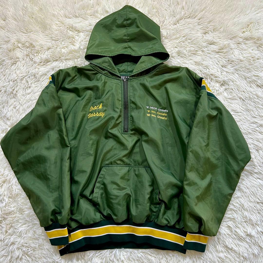 BUTWIN ハーフジップアノラックパーカー 緑 XL 90's USA製 - メルカリ