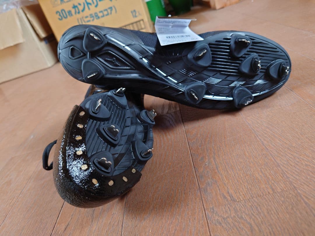 Mizuno 野球スパイク 28.5cm 黒（Ｐ皮付）