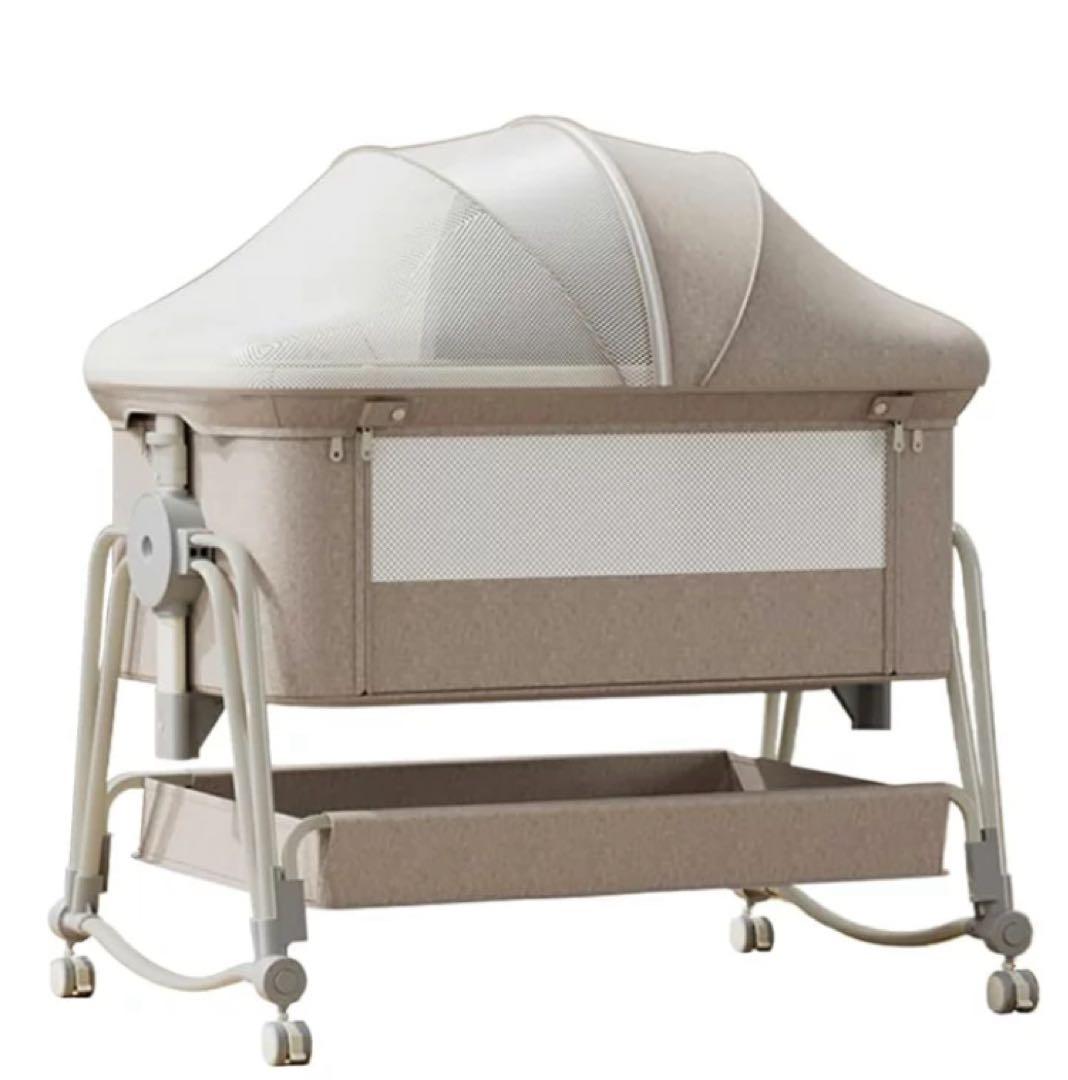 のんです: ベビーベッド(移動可) 92cm x 55cm Amazon.co.jp: Cradoa ベビーベッド 添い寝ベッド グレー 乳児用ベッド