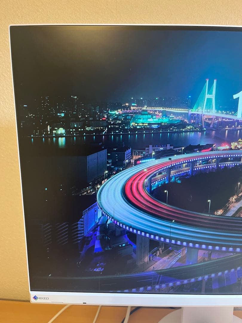 美品 3836時間 EIZO FlexScan EV2480-WT 白 EIZO Monitor FlexScan