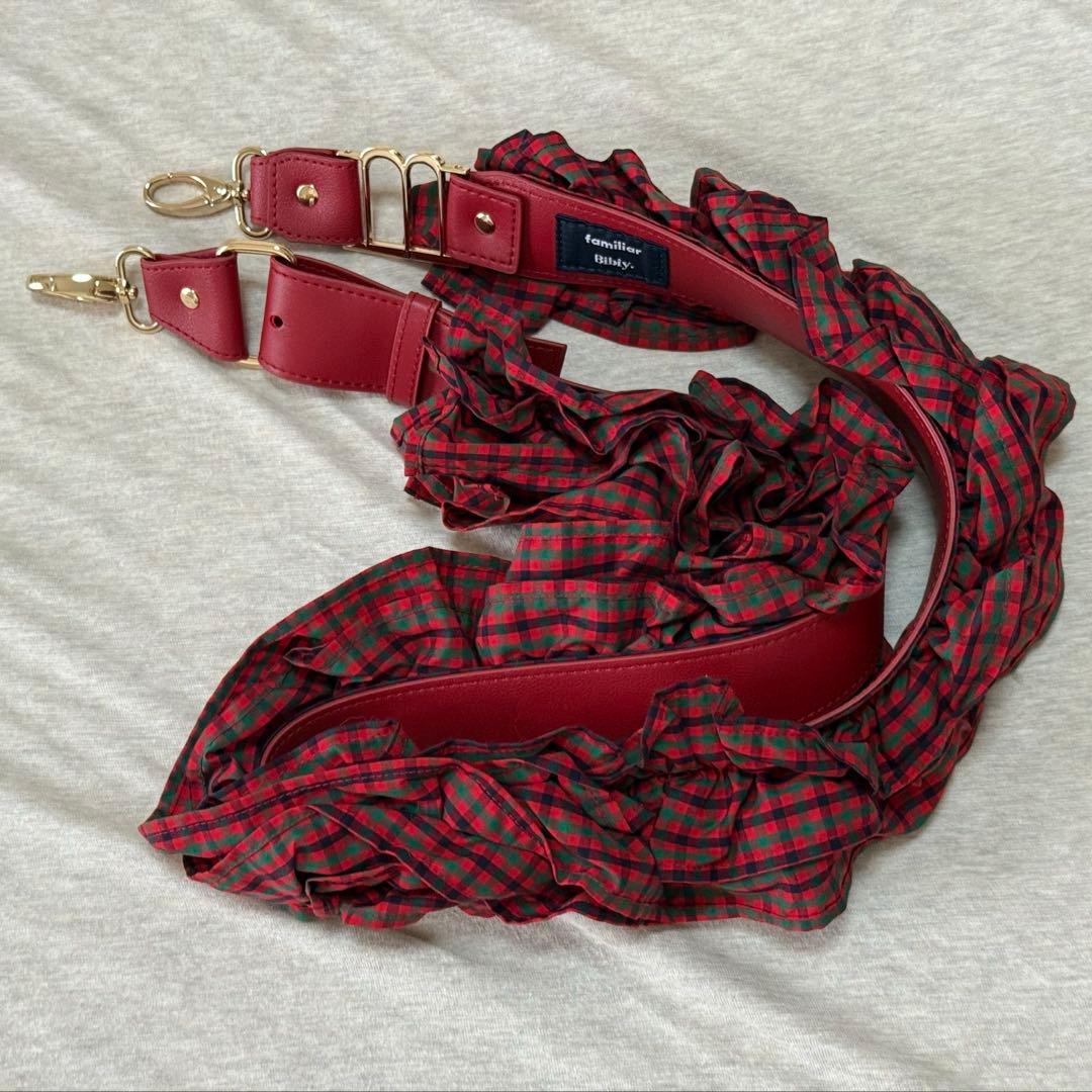な*き様 ファミリア×Bibiy. ショルダーストラップ赤 - メルカリ