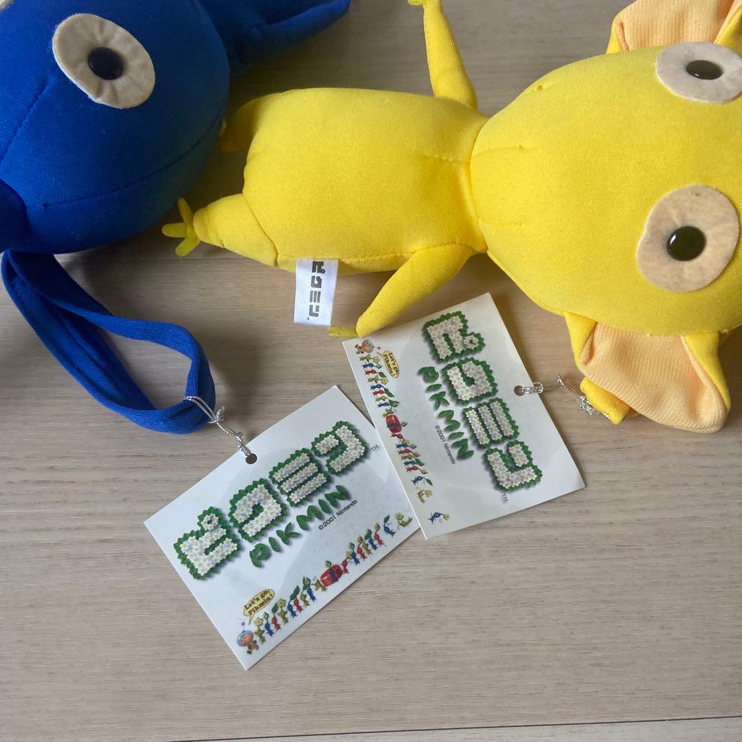 青ピクミン黄ピクミン ぬいぐるみポーチ 平成レトロ 当時オオイケ 希少