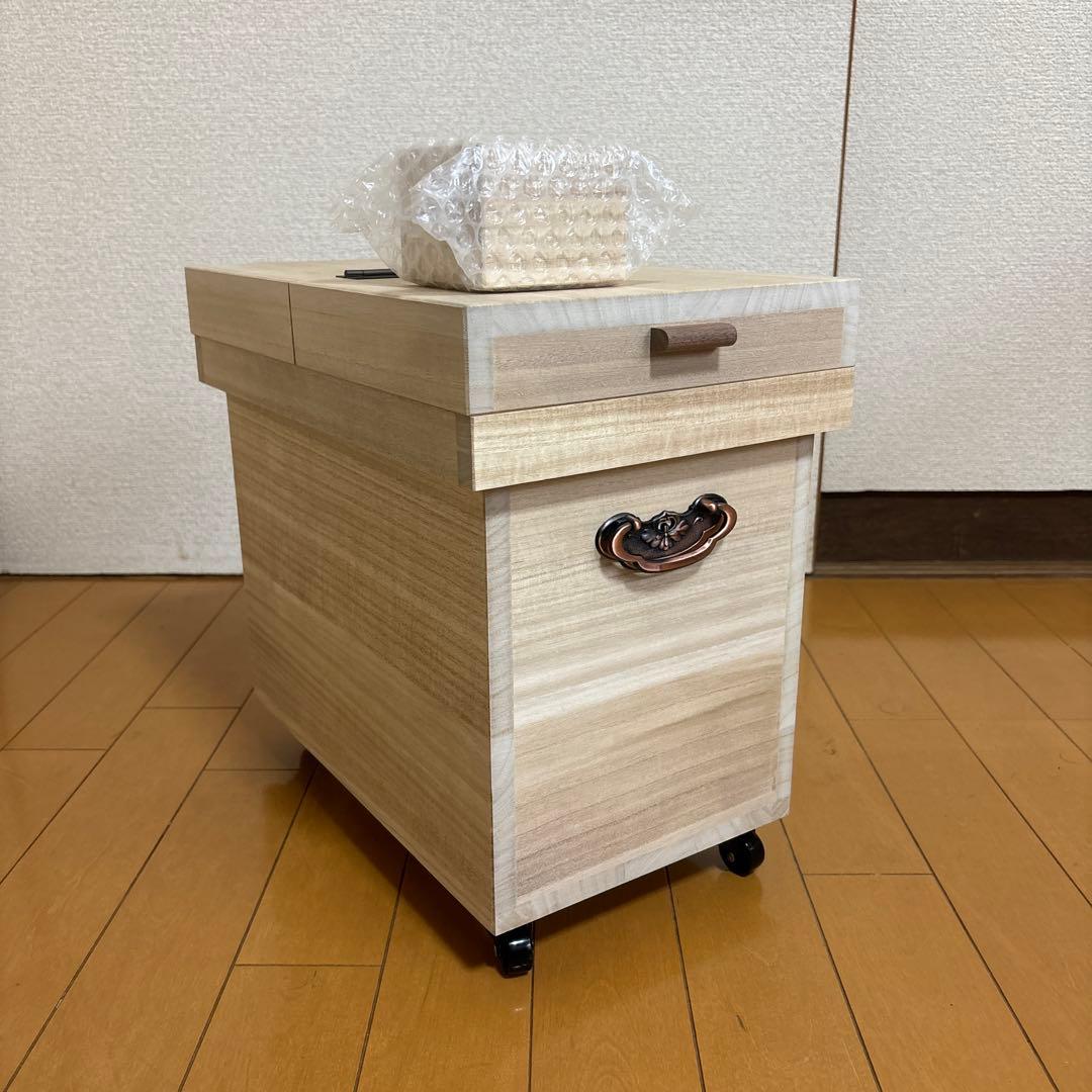 ※柴谷幸子※未使用品　山一　桐の米びつ 約10kg用