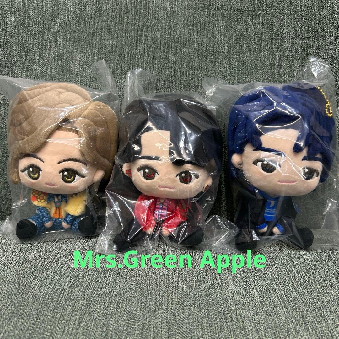 ミセスグリーンアップル　一番くじ　A賞　ぬいぐるみ3点セット ミセスグリーンアップル 一番くじ A賞 ぬいぐるみマスコット 3種