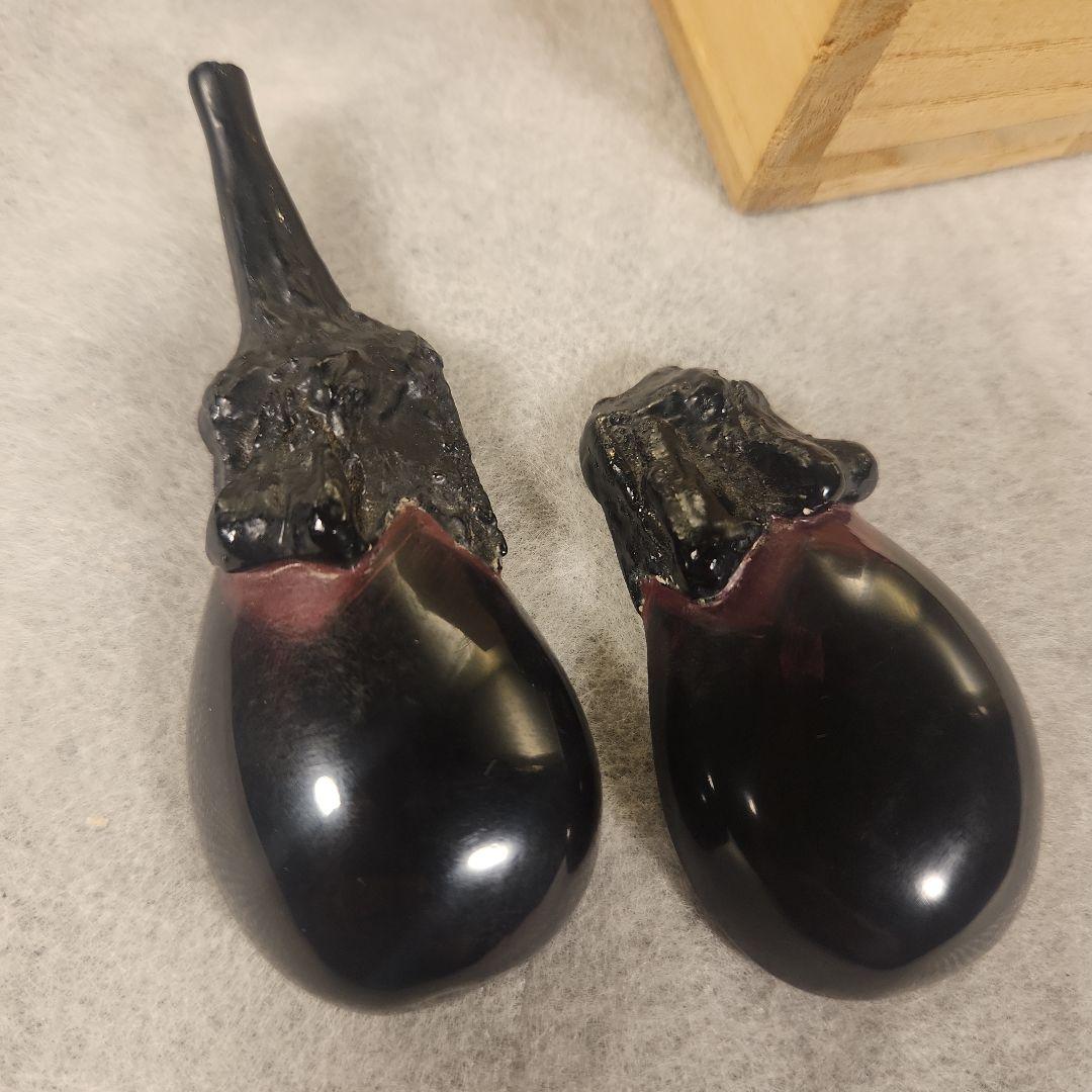 黄*玉様 茶道具 香合 乾漆 茄子