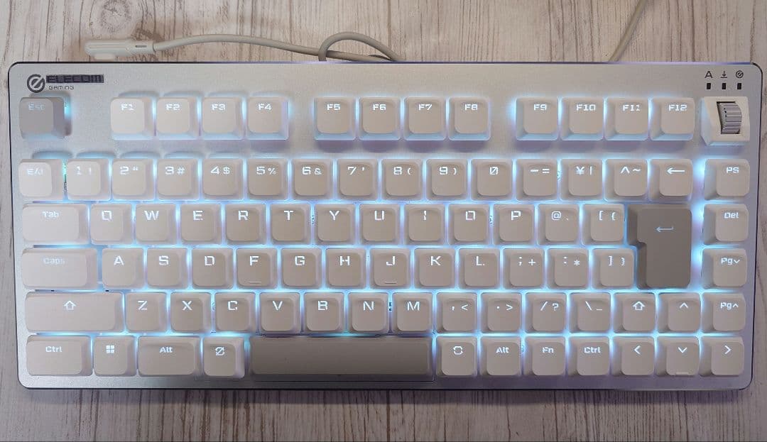 ELECOM 75% ゲーミングキーボード V custom VK520LLWH 楽天市場】ELECOM エレコムV custom VK520LL 75%サイズ無線メカニカル