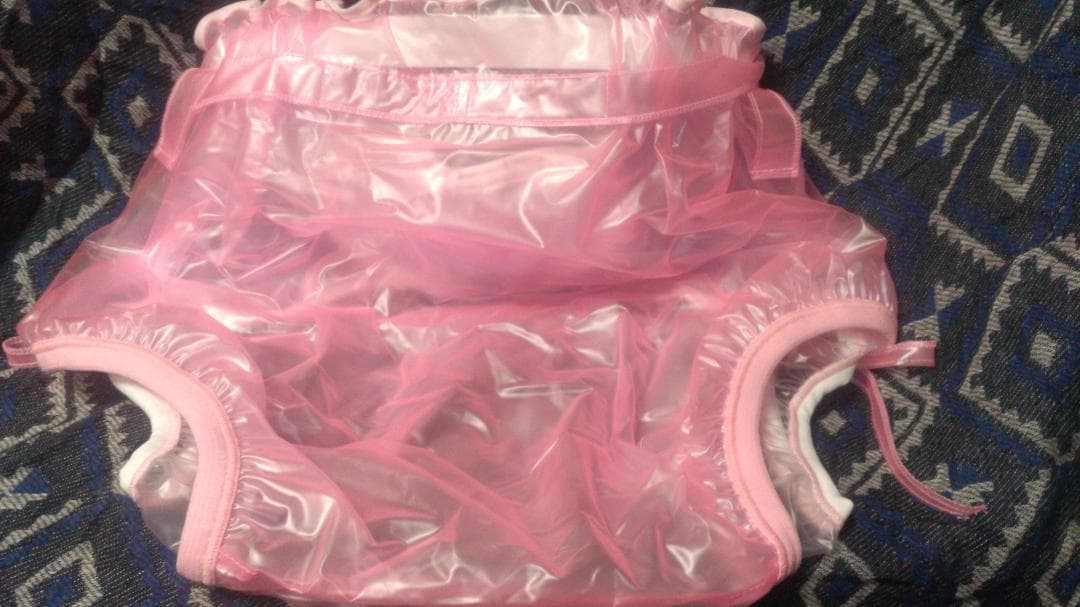 大人おむつカバー 各サイズ可 応相談 光沢ピンク塩化ビニール テカテカ