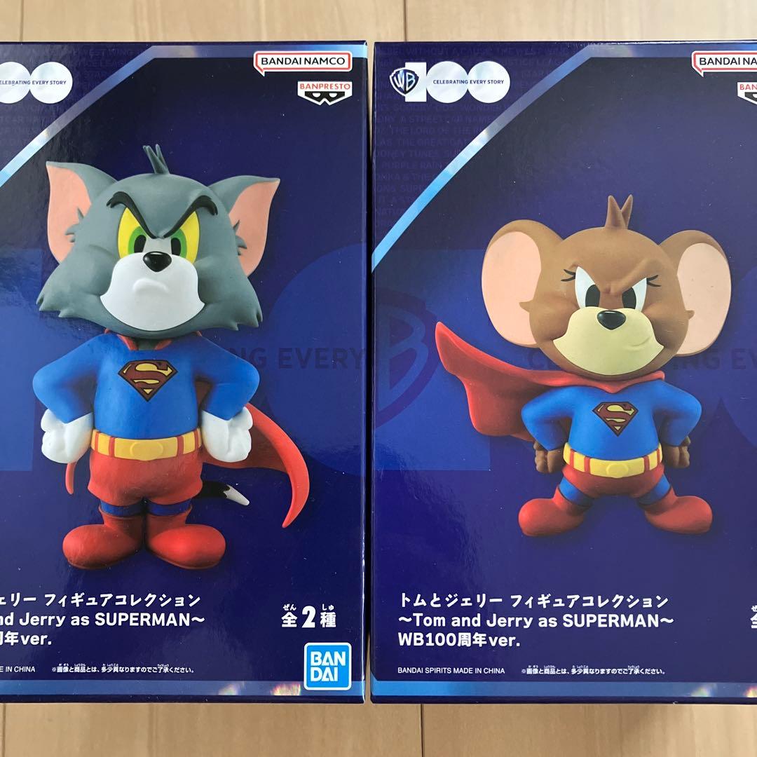 トムとジェリー フィギュア Tow and Jerry as SUPERMAN - メルカリ