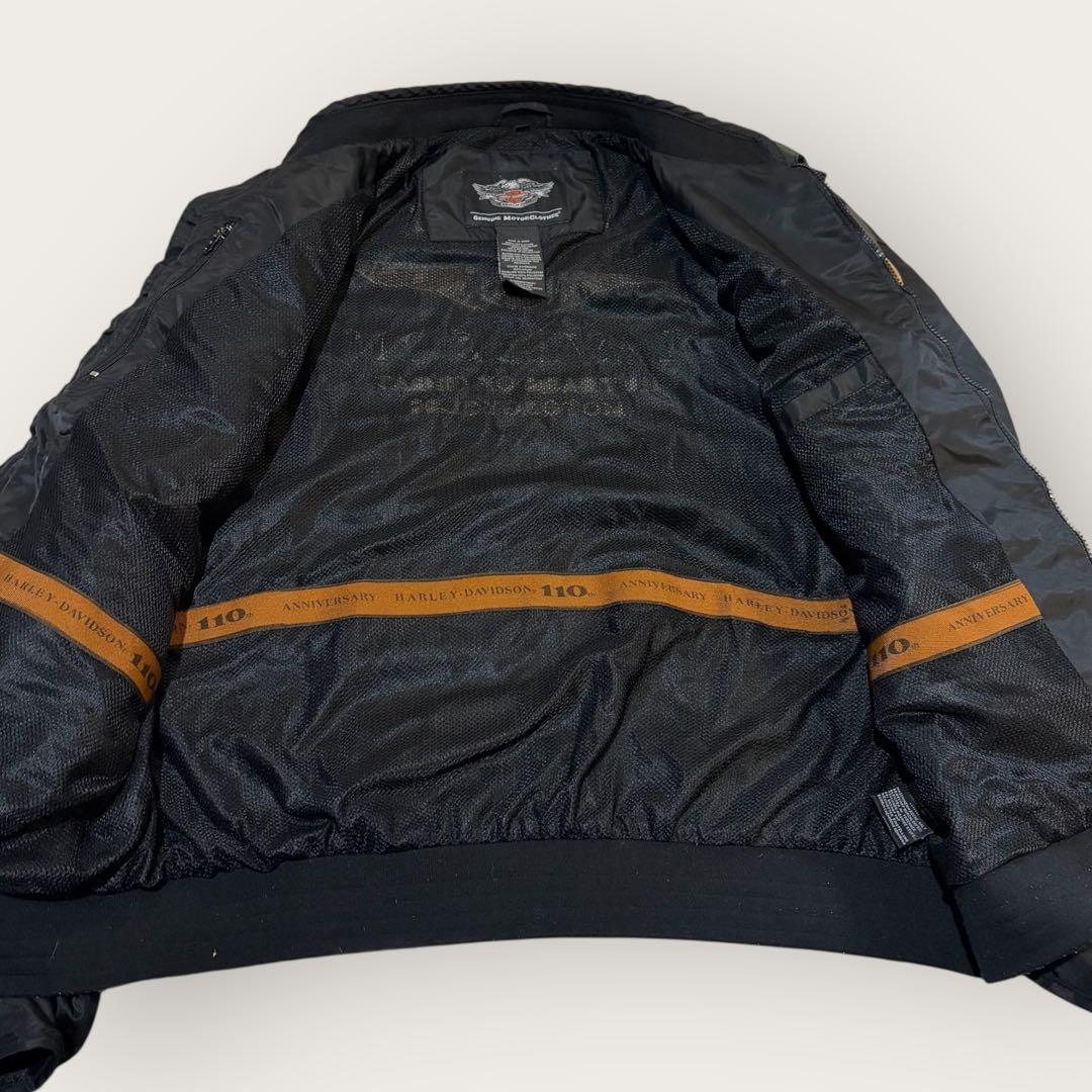 希少 110th《Harley-Davidson》ナイロンジャケット(XXL)黒