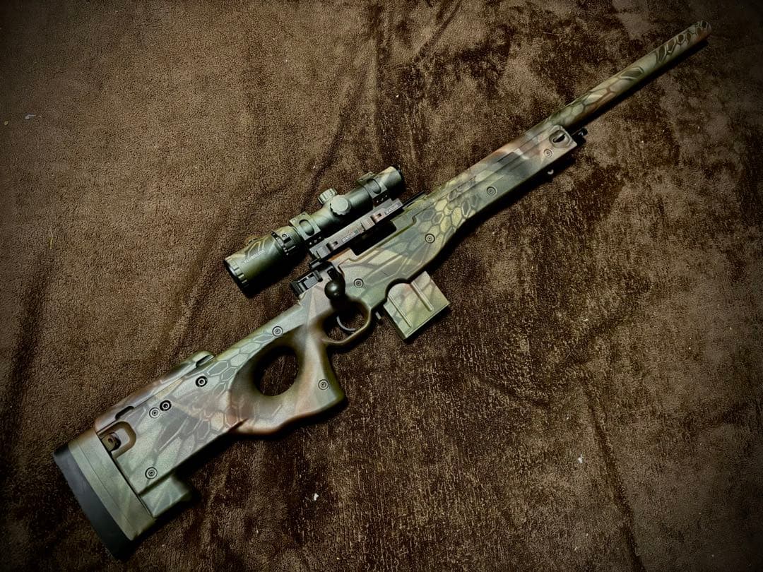 東京マルイ L96 AWS スナイパーカスタム クリプテック迷彩 マン