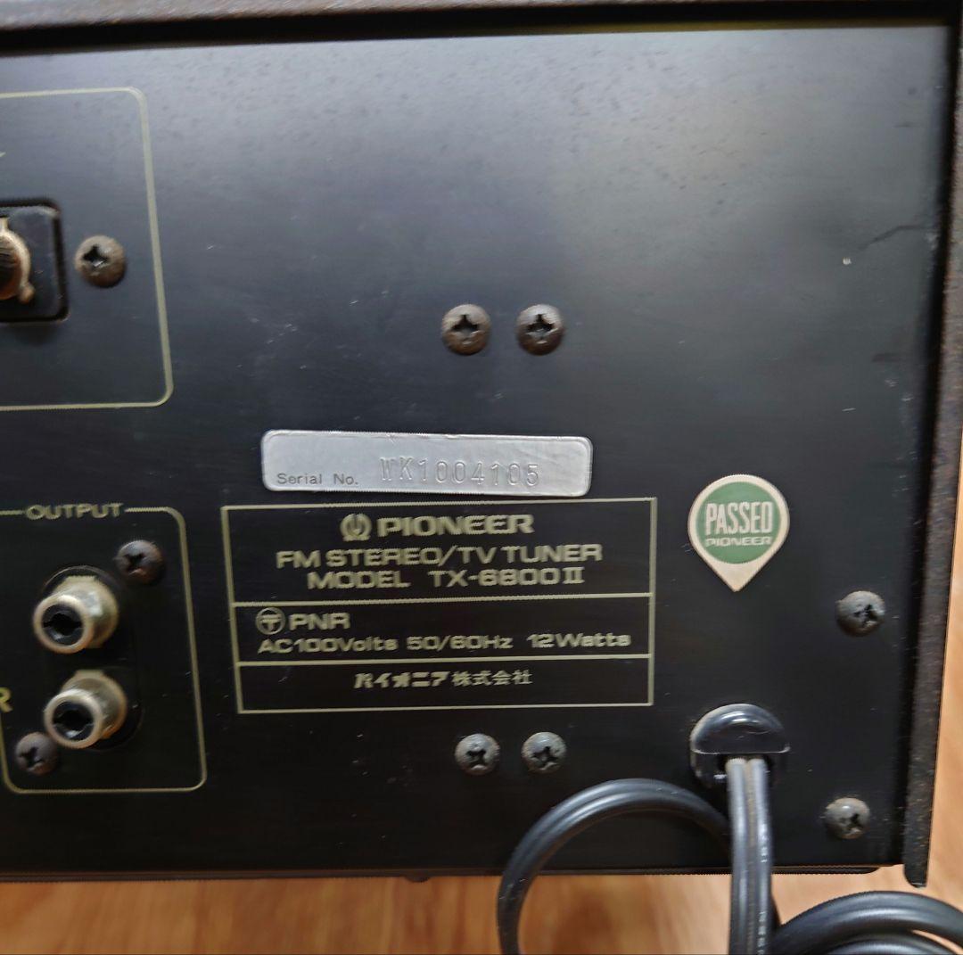 □PIONEER TX-6800II FM/AMチューナー - メルカリ