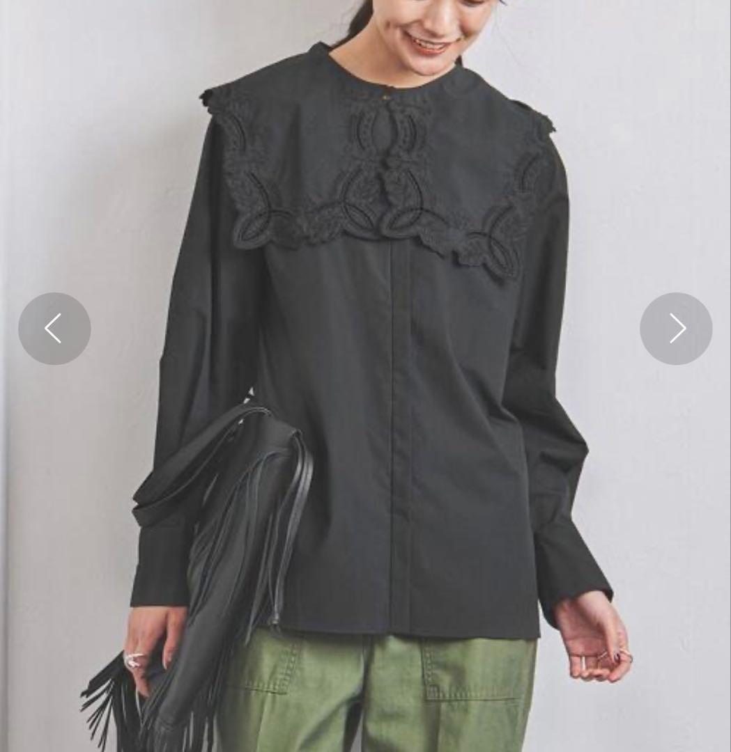 レースビッグカラー ブラッグブラウス ユナイテッドアローズ - メルカリ