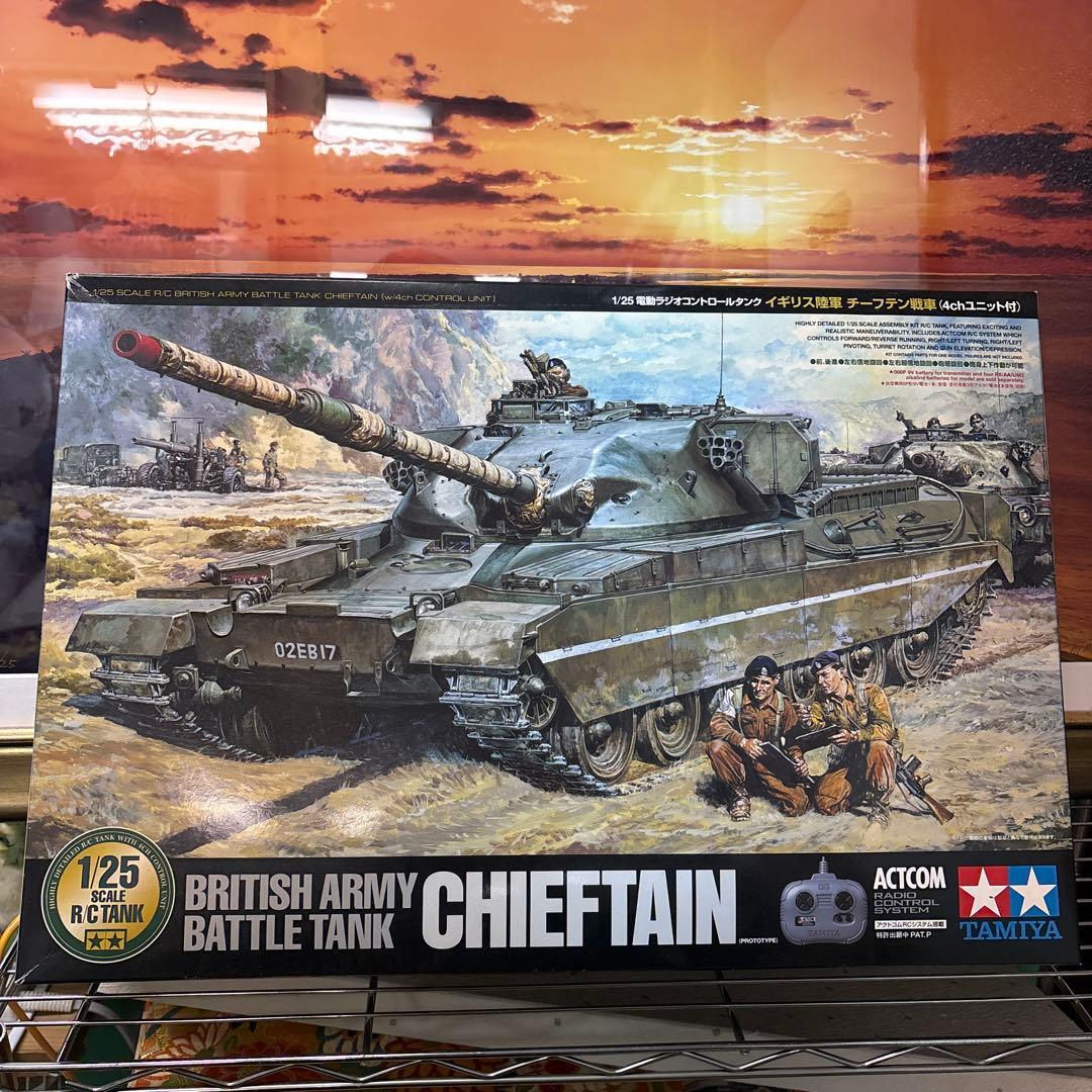 タミヤ 1/25RCタンク イギリス軍チーフテン戦車　4chユニット付　未組立 1/25 RC イギリス陸軍 チーフテン戦車 (4ch ユニット付) | HLJ.co.jp