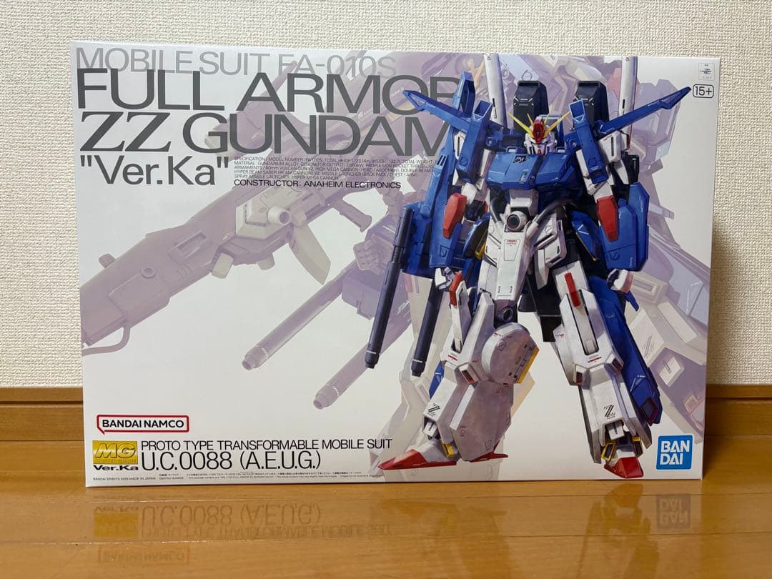 MG 1/100 フルアーマーZZガンダム Ver.Ka【新品未開封、未組立