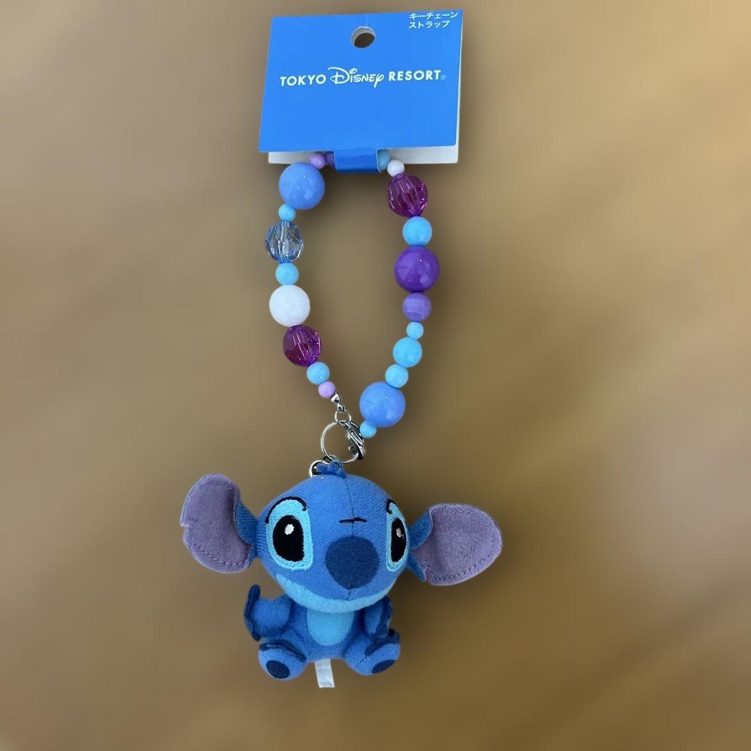 スティッチ ビーズストラップ 約10cm - メルカリ