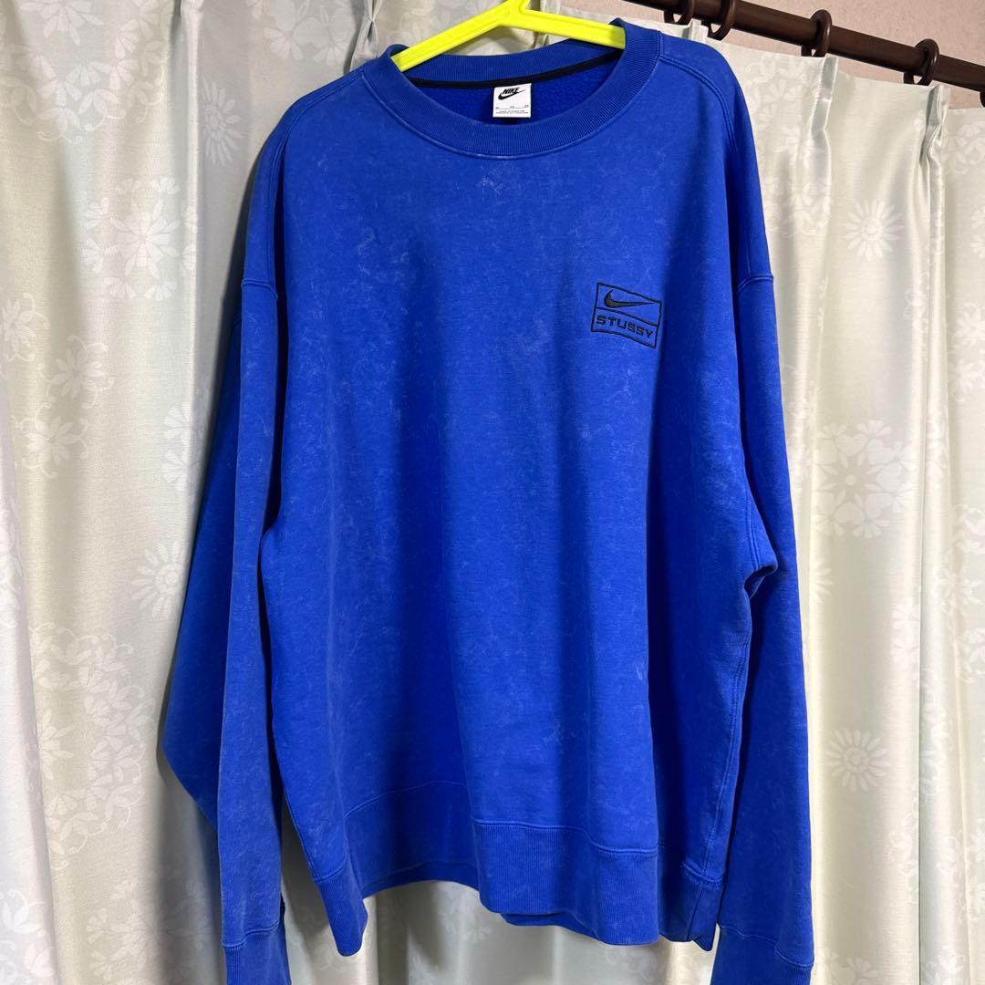 Stussy✖️Nike スウェット トレーナー L 青 XL ナイキ ステューシー コラボ スウェット 青｜Yahoo!フリマ（旧