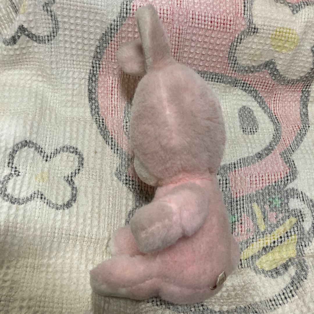 昭和レトロ ヴィンテージ 吉徳 うさぎ クリーミー ぬいぐるみ 中古品