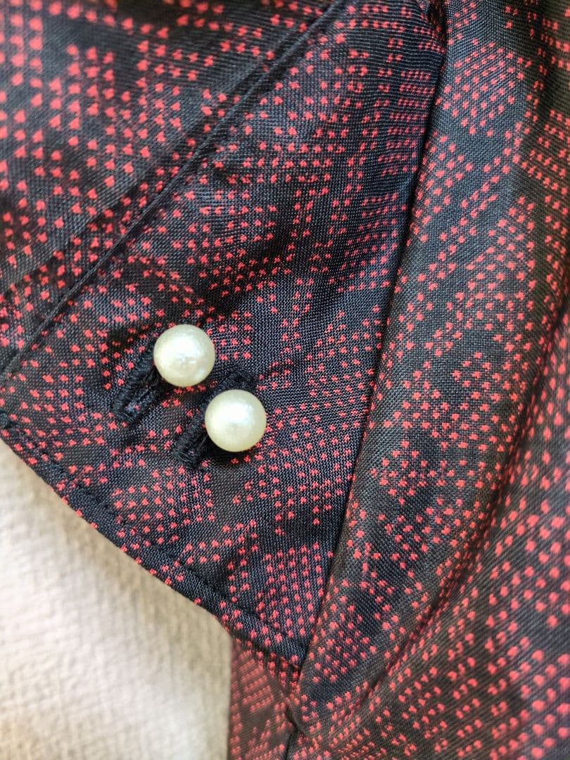 着物リメイク 大島紬 正絹 ワンピース 楽ちん細見えすっきり ジレ