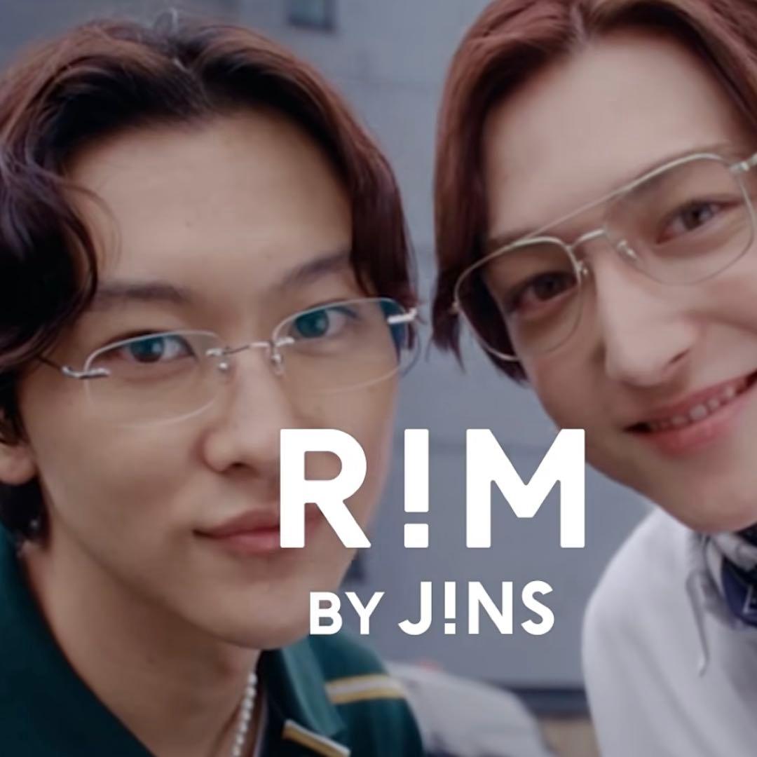 本多大夢 リムレスメガネ 度なし クリアレンズ JINS ROIROM 極美品