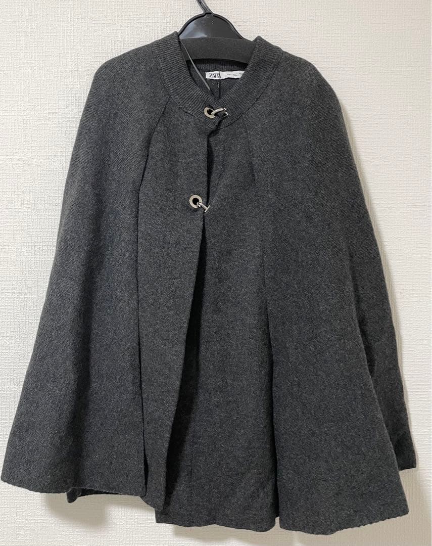 ZARA ザラ ニットケープコート S - メルカリ