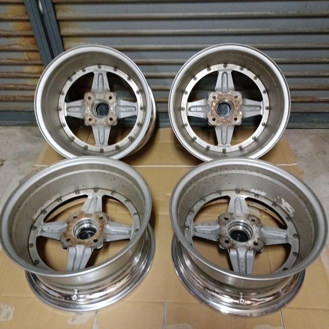 ワーク Equip エクイップ01 7.5j×15インチ 4本セットリペア済