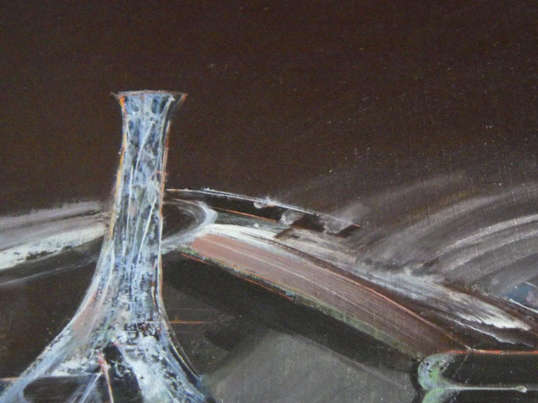 真作 大きい一点物 油彩 肉筆 奥田紘 静物 直筆サイン カード 高島屋 額装