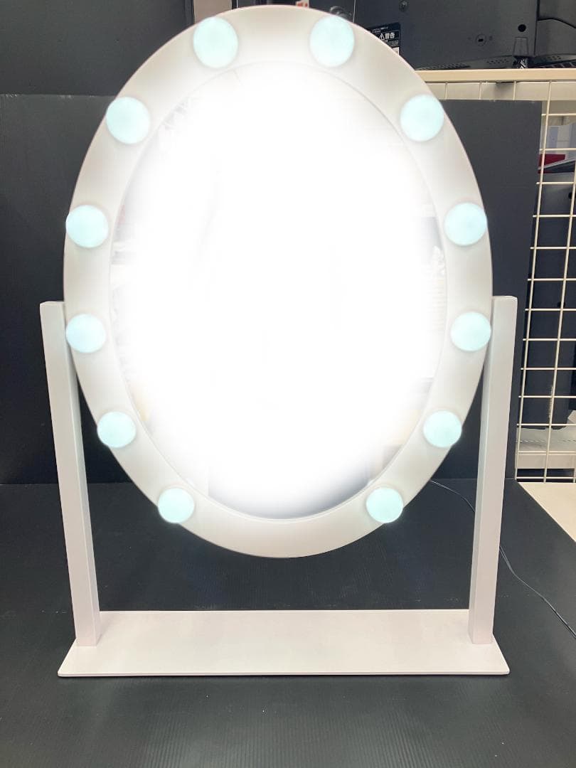 フッツェ ハリウッドミラー ラウンド L ホワイト