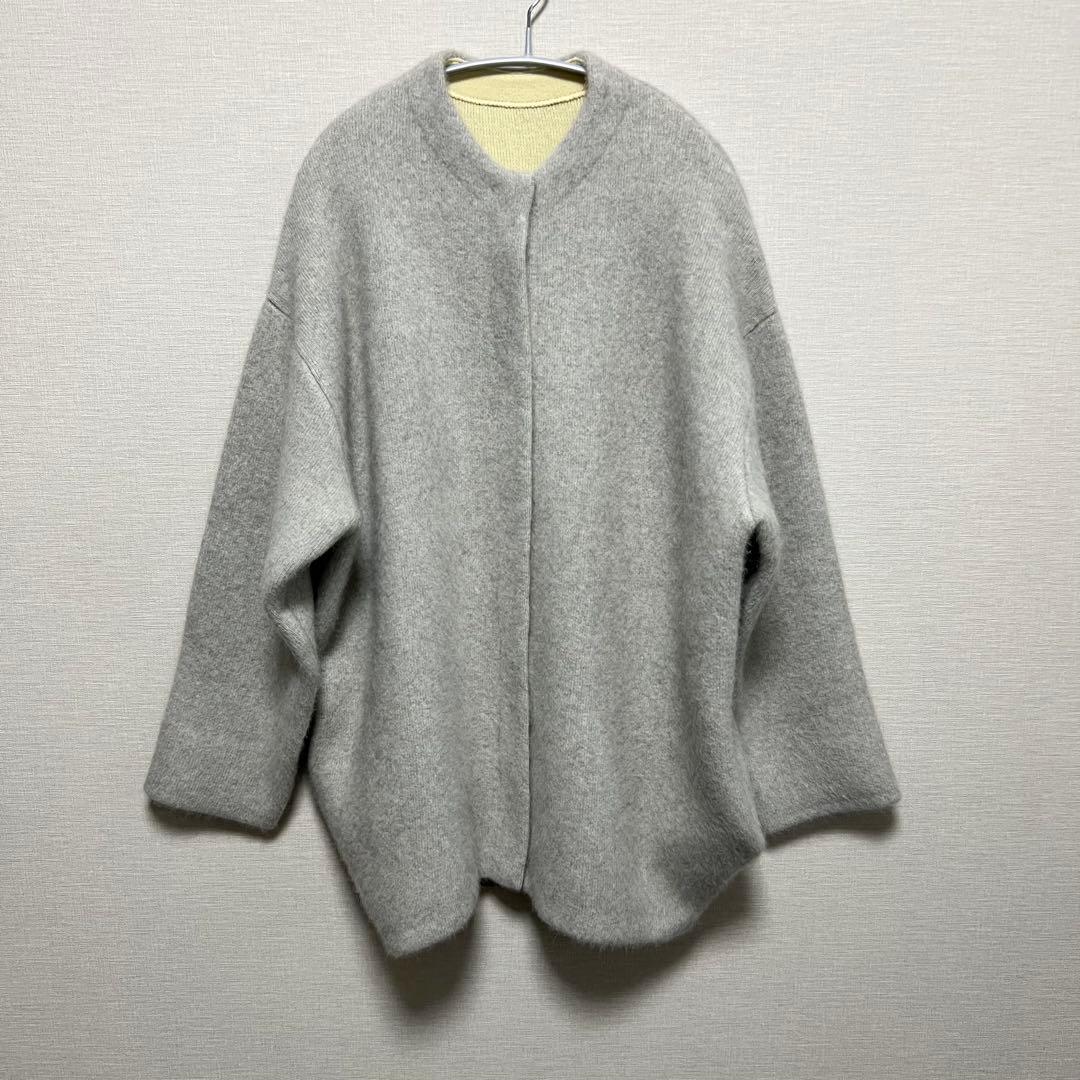 新品 エレンディークELENDEEK ラクーンミックスダブルカーディガン