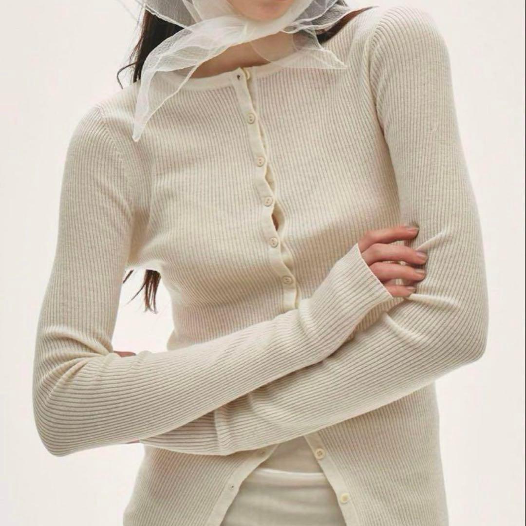TODAYFUL Silkwool Knit Cardigan エクリュ - メルカリ