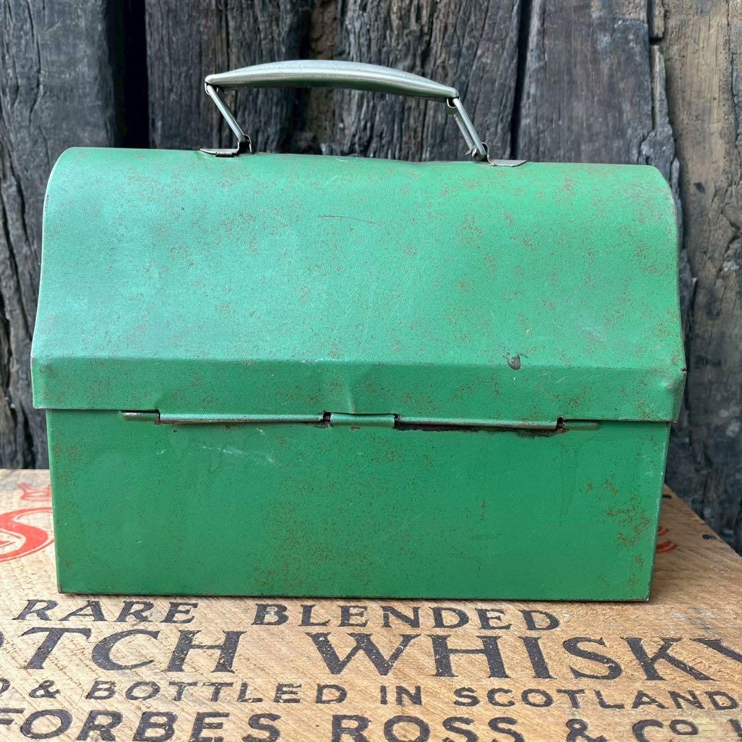 USA vintage】1940sサーモス メタル ランチボックス アメリカ